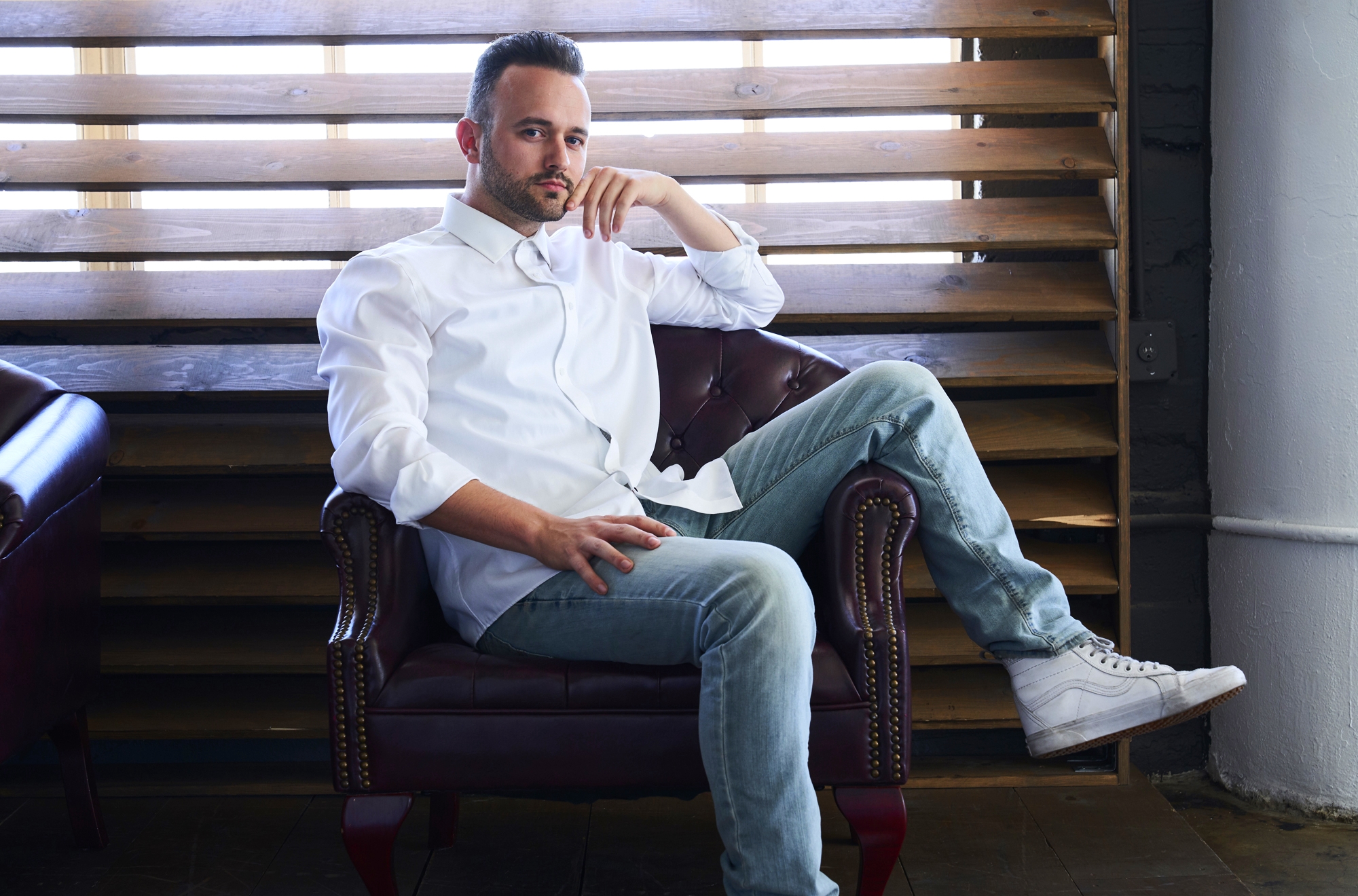 Actor David Thomas Newman Texan Oil Gas Project Manager Turned CBS David Thomas Newman Posers Photoshoot 